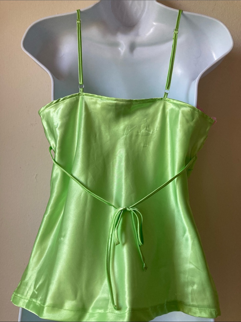 Vintage Disney Thumper Satin Lace Camisole Top Sz S - Picture 4 of 16